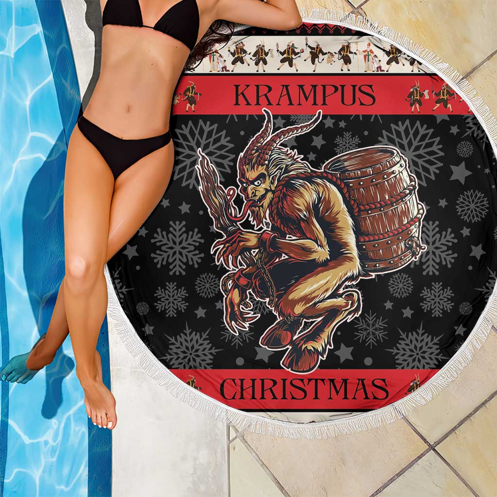 Krampus The Christmas Devil Beach Blanket LT9 - Wonder Print Shop