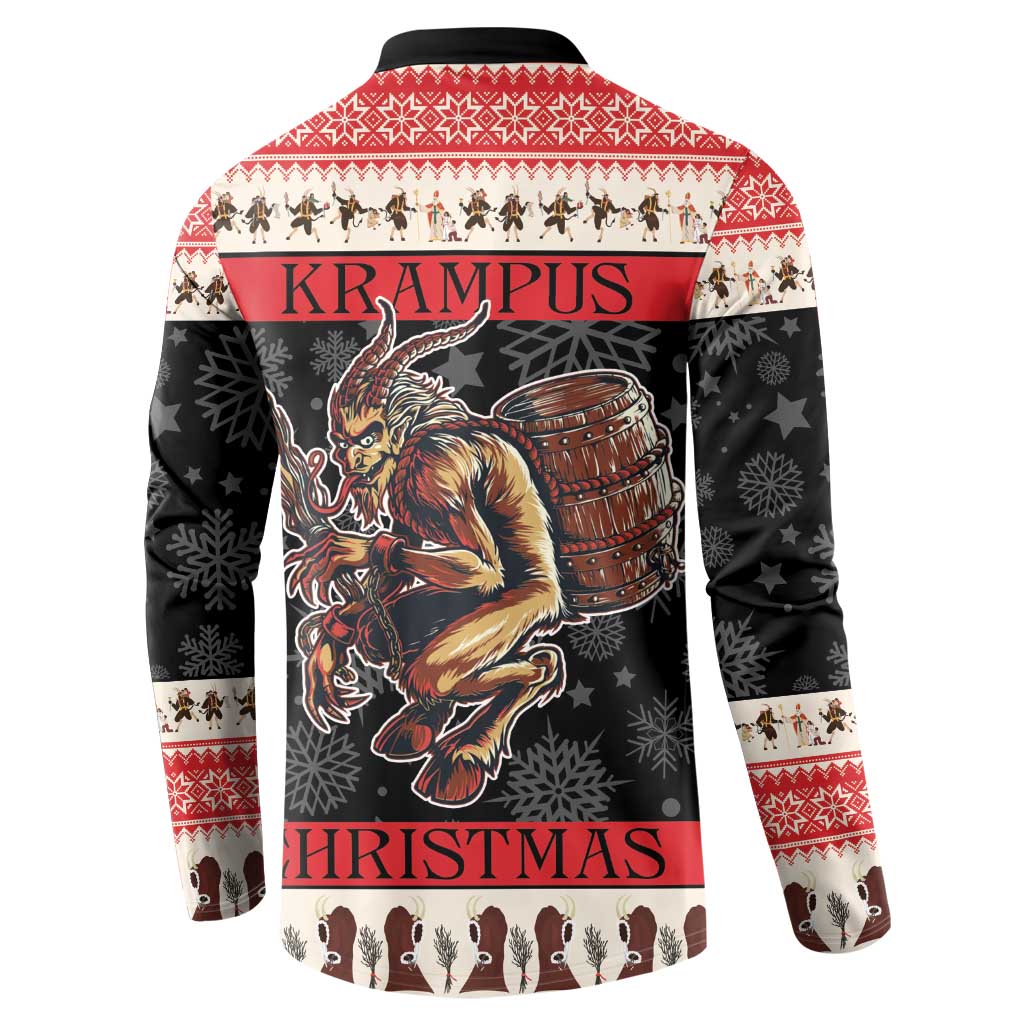 Krampus The Christmas Devil Button Sweatshirt LT9 - Wonder Print Shop