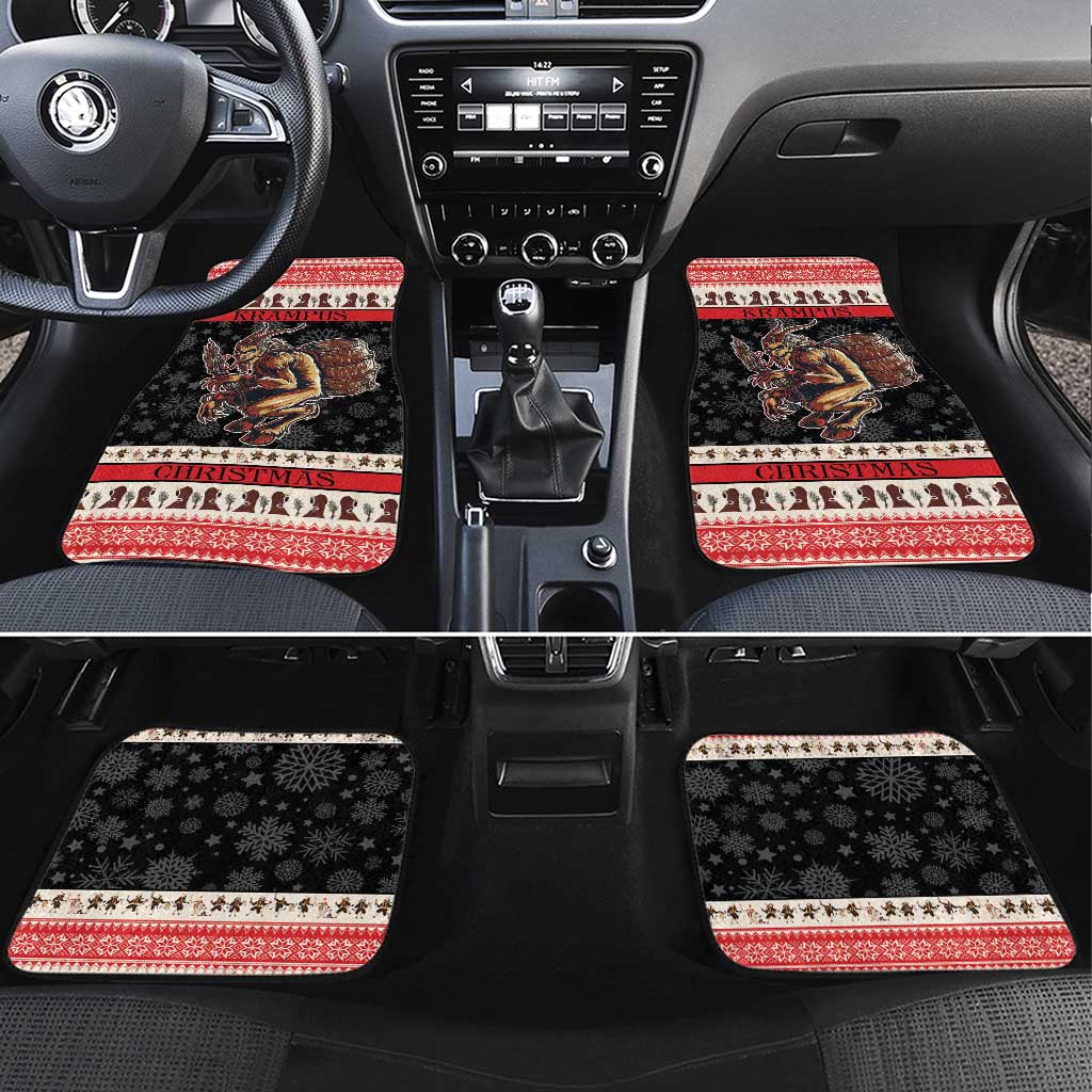 Krampus The Christmas Devil Car Mats LT9 - Wonder Print Shop