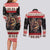 Krampus The Christmas Devil Couples Matching Long Sleeve Bodycon Dress and Long Sleeve Button Shirt LT9 - Wonder Print Shop
