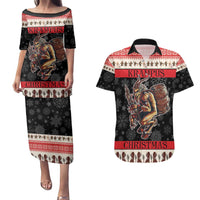 Krampus The Christmas Devil Couples Matching Puletasi and Hawaiian Shirt LT9 - Wonder Print Shop