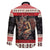 Krampus The Christmas Devil Family Matching Off The Shoulder Long Sleeve Dress and Hawaiian Shirt - Wonder Print Shop