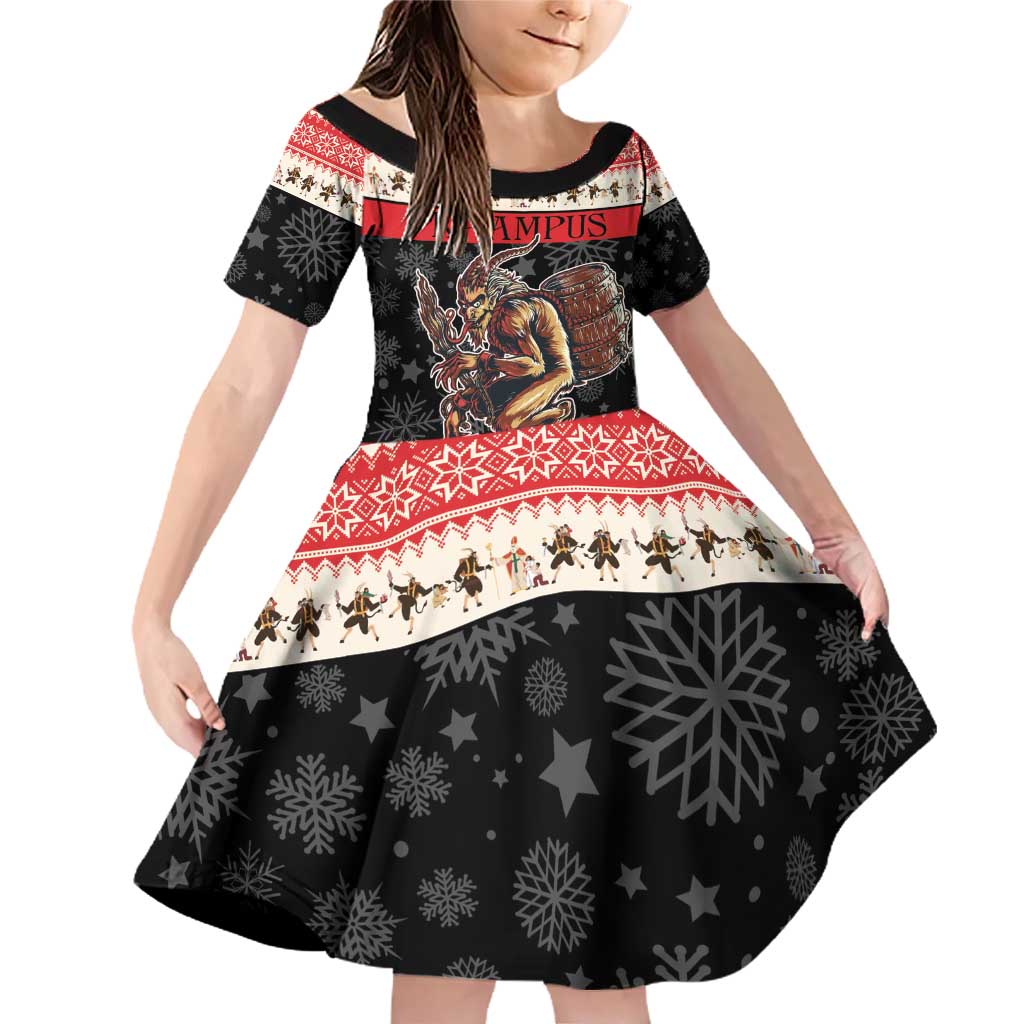 Krampus The Christmas Devil Family Matching Off Shoulder Short Dress and Hawaiian Shirt LT9 - Wonder Print Shop
