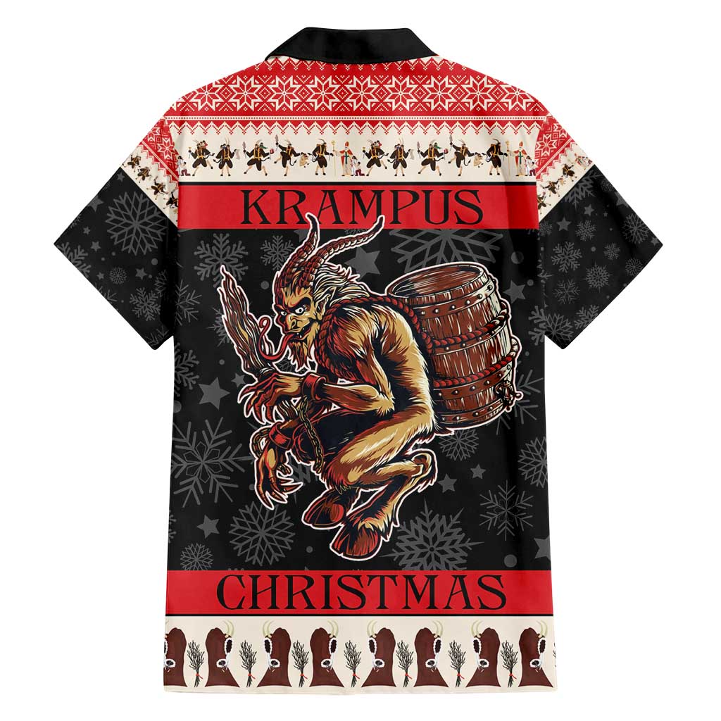 Krampus The Christmas Devil Family Matching Off Shoulder Short Dress and Hawaiian Shirt LT9 - Wonder Print Shop