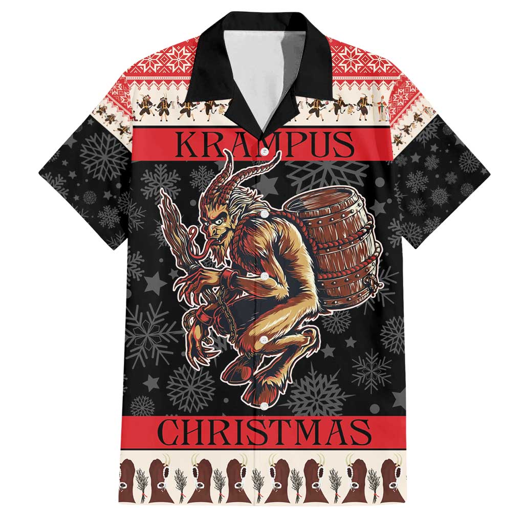 Krampus The Christmas Devil Family Matching Puletasi and Hawaiian Shirt - Wonder Print Shop