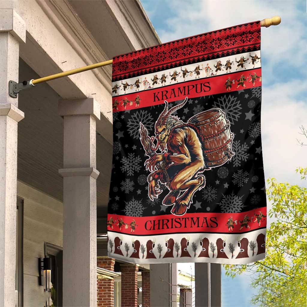 Krampus The Christmas Devil Garden Flag - Wonder Print Shop