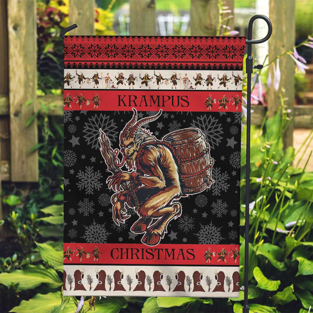 Krampus The Christmas Devil Garden Flag - Wonder Print Shop