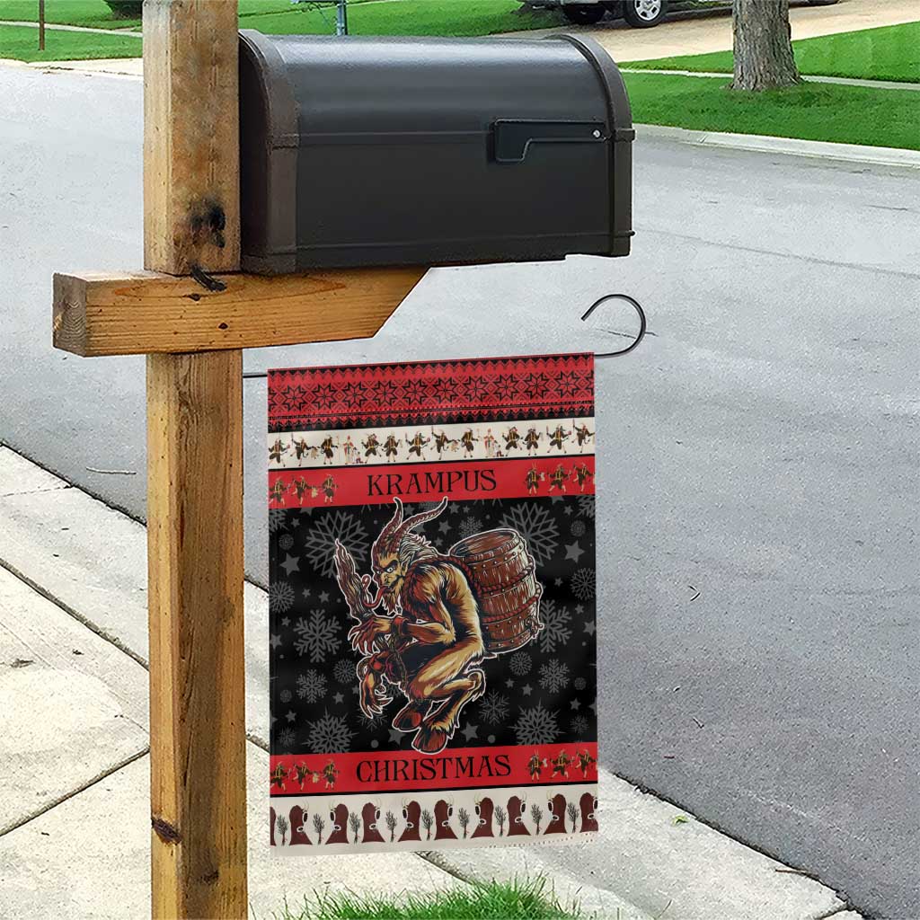 Krampus The Christmas Devil Garden Flag - Wonder Print Shop