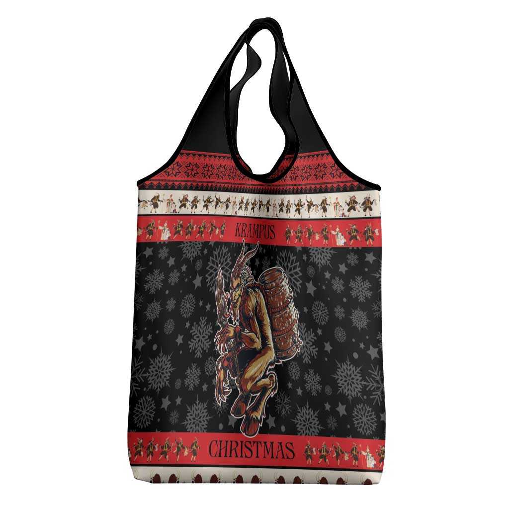 Krampus The Christmas Devil Grocery Bag