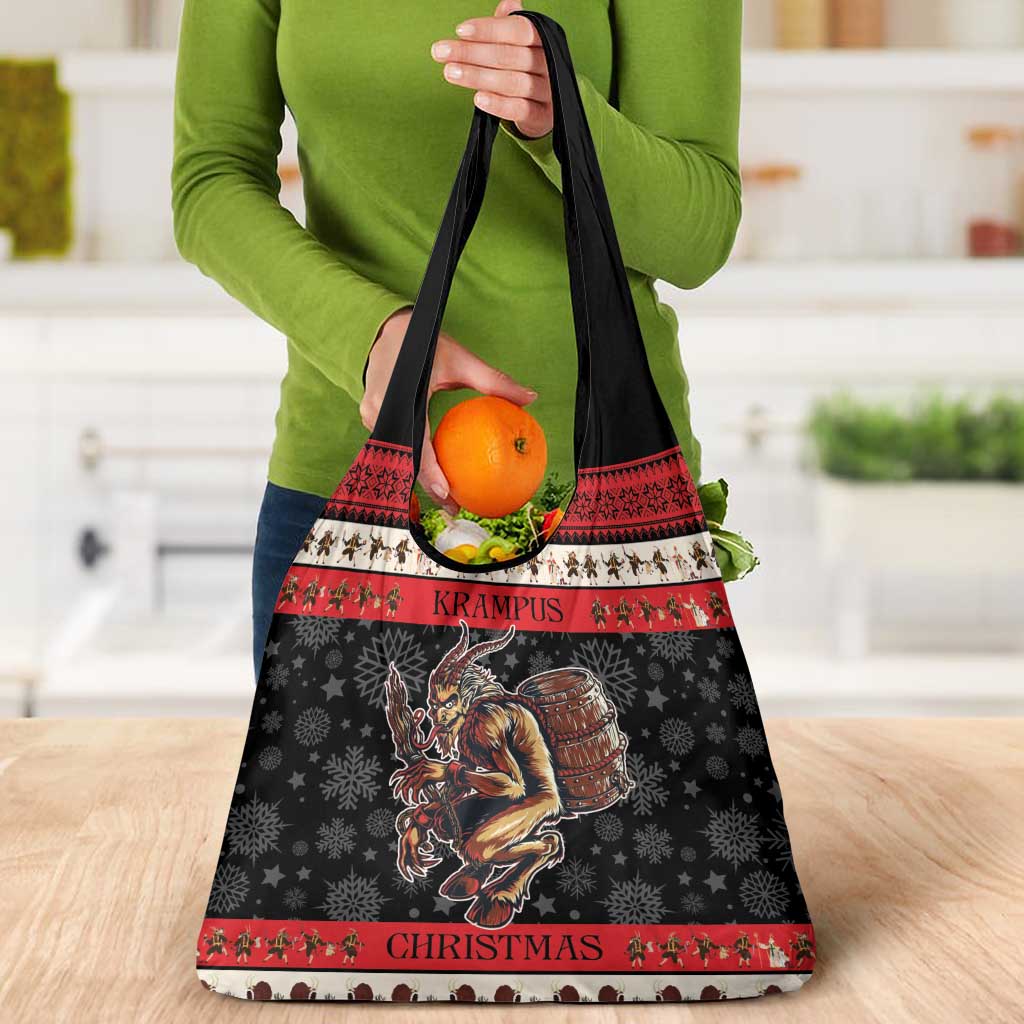 Krampus The Christmas Devil Grocery Bag