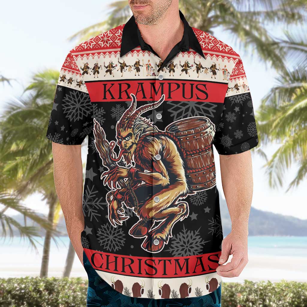 Krampus The Christmas Devil Hawaiian Shirt - Wonder Print Shop