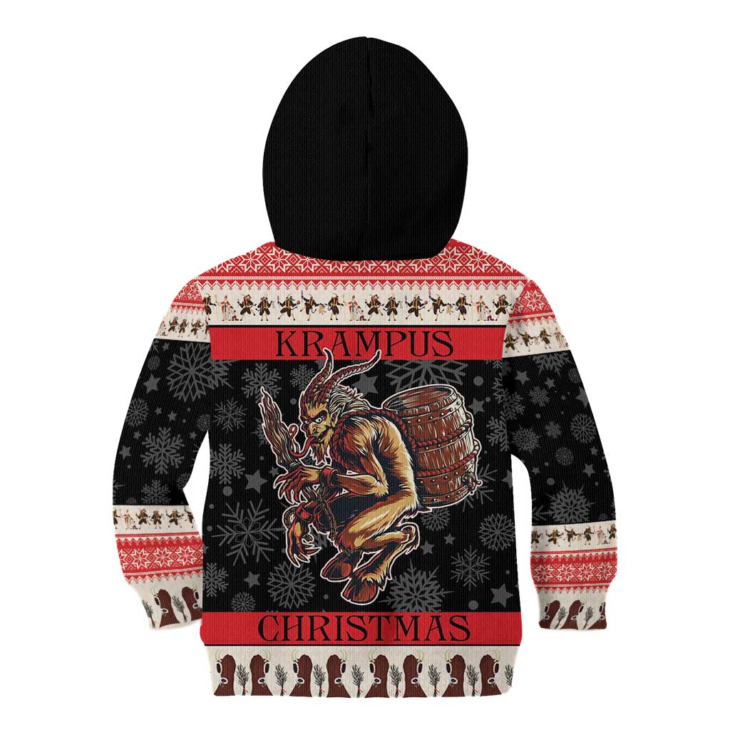 Krampus The Christmas Devil Kid Hoodie - Wonder Print Shop