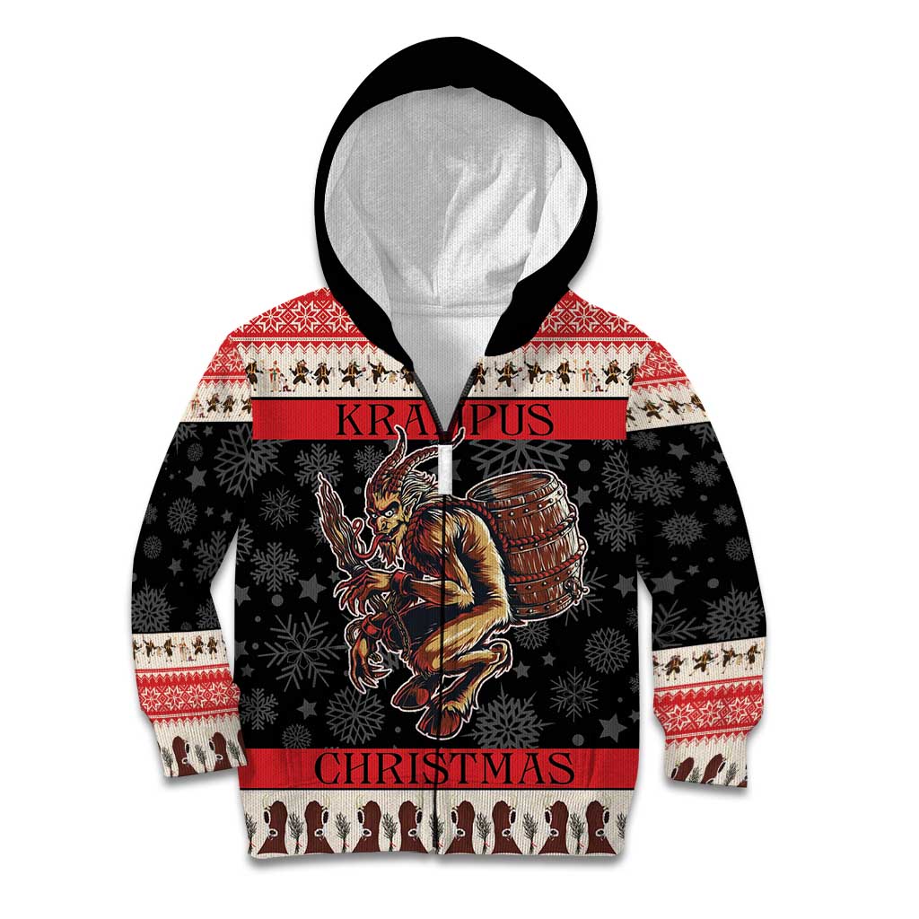 Krampus The Christmas Devil Kid Hoodie - Wonder Print Shop