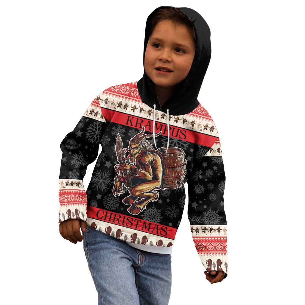 Krampus The Christmas Devil Kid Hoodie - Wonder Print Shop