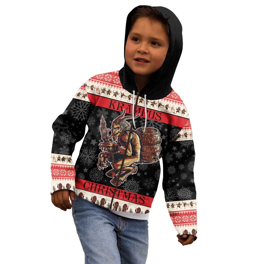 Krampus The Christmas Devil Kid Hoodie - Wonder Print Shop