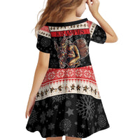 Krampus The Christmas Devil Kid Short Sleeve Dress - Wonder Print Shop