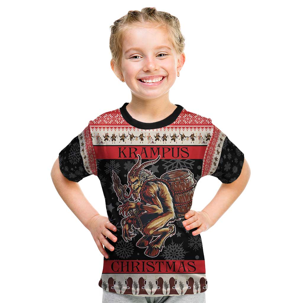 Krampus The Christmas Devil Kid T Shirt - Wonder Print Shop