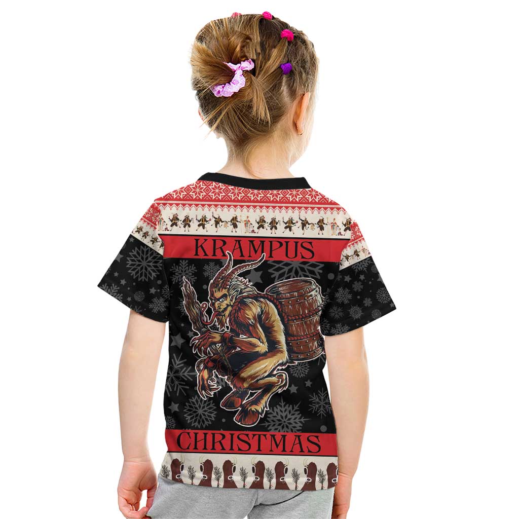 Krampus The Christmas Devil Kid T Shirt - Wonder Print Shop