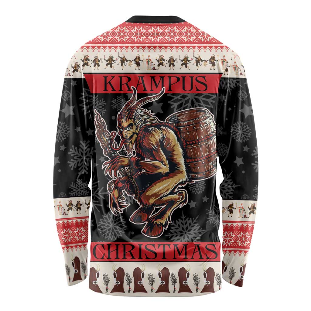 Krampus The Christmas Devil Long Sleeve Shirt - Wonder Print Shop