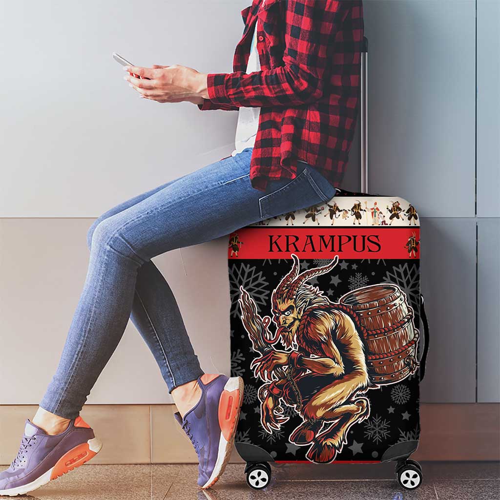 Krampus The Christmas Devil Luggage Cover - Wonder Print Shop