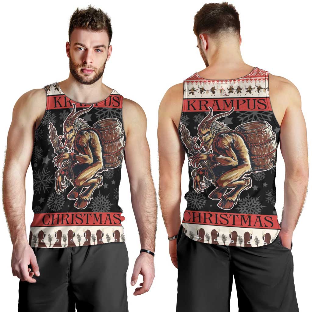 Krampus The Christmas Devil Men Tank Top - Wonder Print Shop