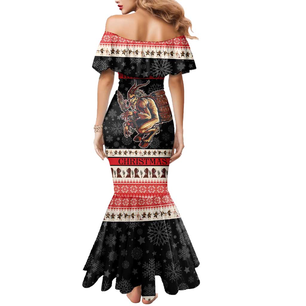 Krampus The Christmas Devil Mermaid Dress - Wonder Print Shop
