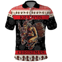 Krampus The Christmas Devil Polo Shirt - Wonder Print Shop