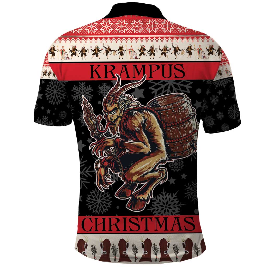 Krampus The Christmas Devil Polo Shirt - Wonder Print Shop