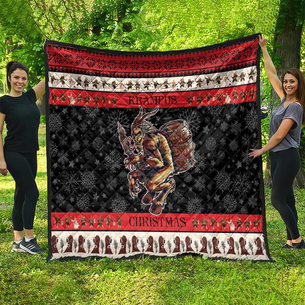 Krampus The Christmas Devil Quilt - Wonder Print Shop