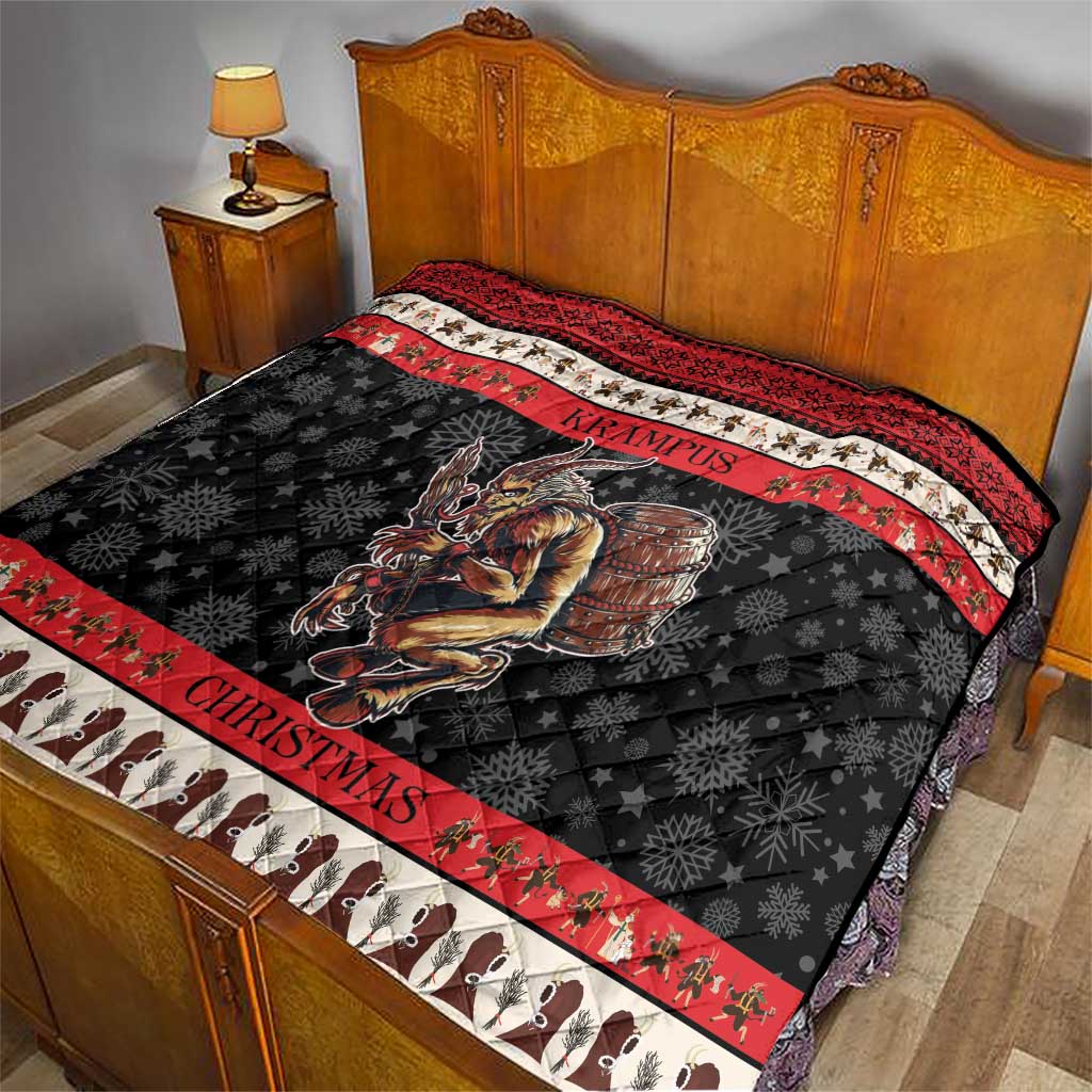 Krampus The Christmas Devil Quilt - Wonder Print Shop