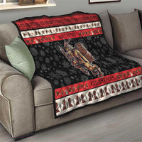 Krampus The Christmas Devil Quilt - Wonder Print Shop