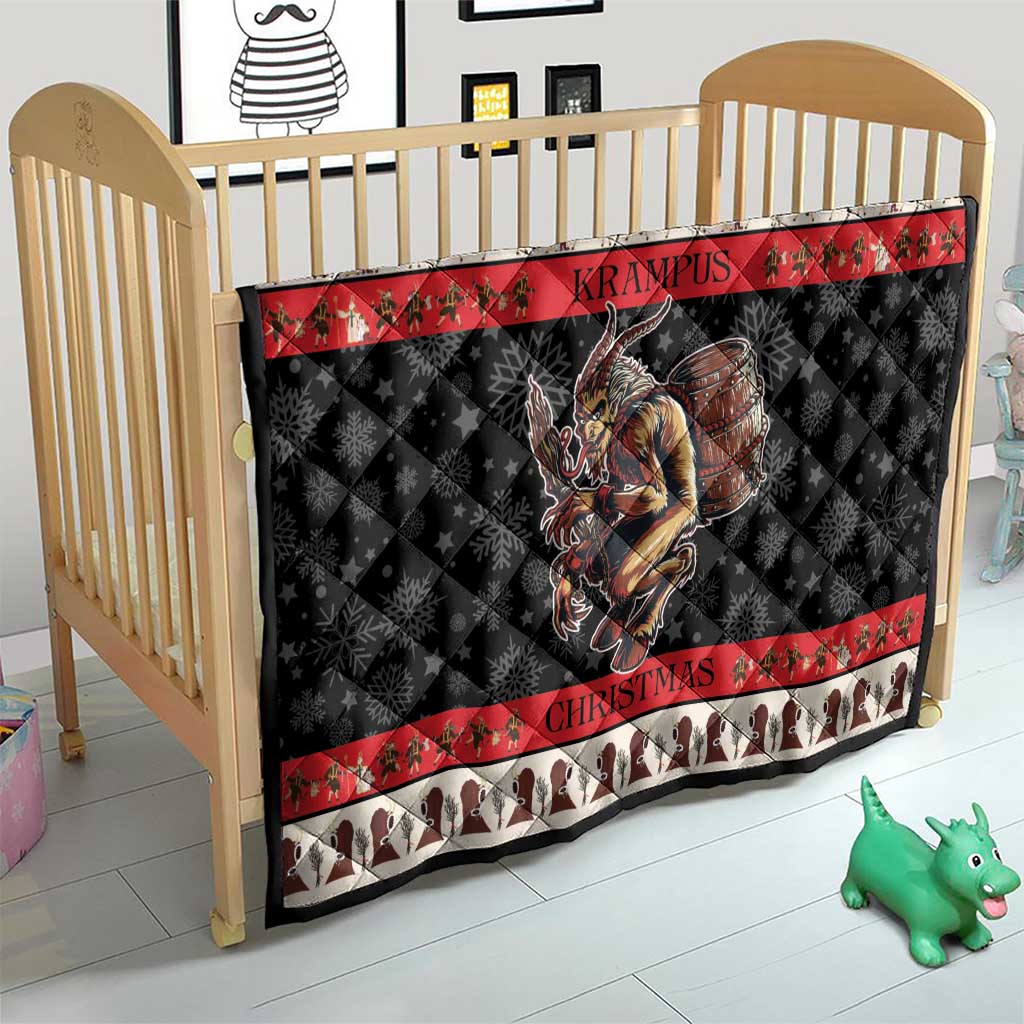 Krampus The Christmas Devil Quilt - Wonder Print Shop