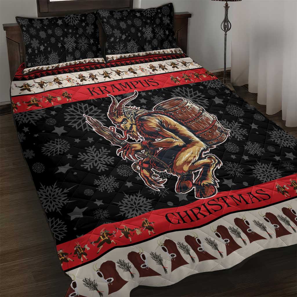 Krampus The Christmas Devil Quilt Bed Set - Wonder Print Shop