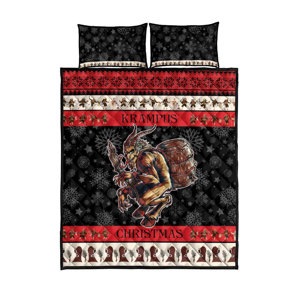 Krampus The Christmas Devil Quilt Bed Set - Wonder Print Shop