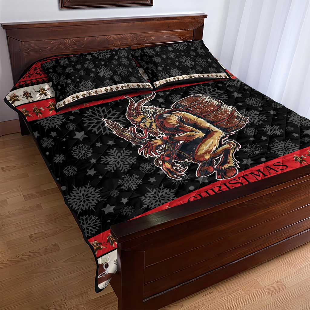 Krampus The Christmas Devil Quilt Bed Set - Wonder Print Shop