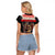 Krampus The Christmas Devil Raglan Cropped T Shirt - Wonder Print Shop