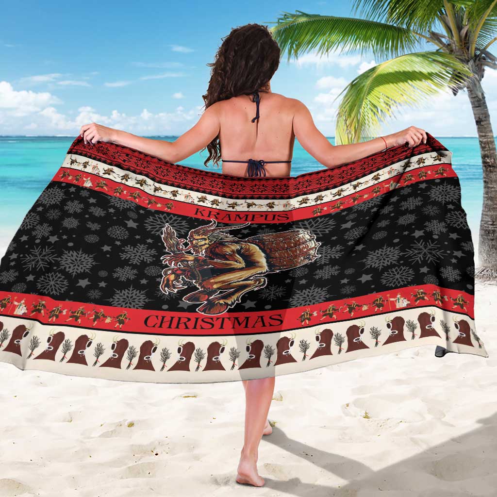 Krampus The Christmas Devil Sarong - Wonder Print Shop