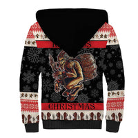 Krampus The Christmas Devil Sherpa Hoodie - Wonder Print Shop