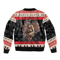 Krampus The Christmas Devil Sleeve Zip Bomber Jacket - Wonder Print Shop