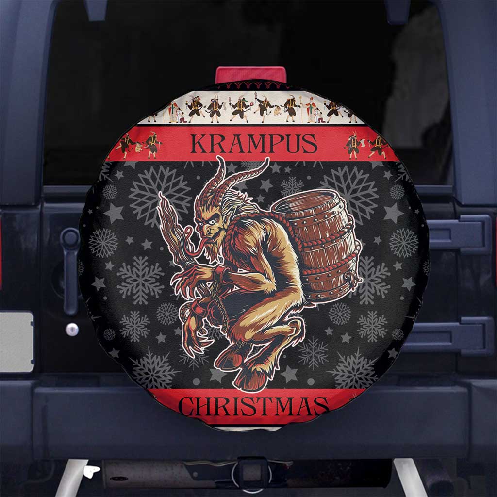Krampus The Christmas Devil Spare Tire Cover - Wonder Print Shop