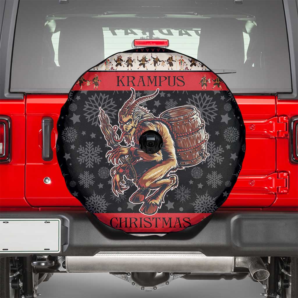 Krampus The Christmas Devil Spare Tire Cover - Wonder Print Shop