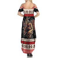 Krampus The Christmas Devil Summer Maxi Dress - Wonder Print Shop