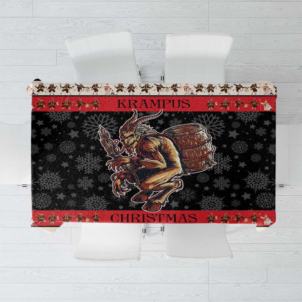 Krampus The Christmas Devil Tablecloth - Wonder Print Shop