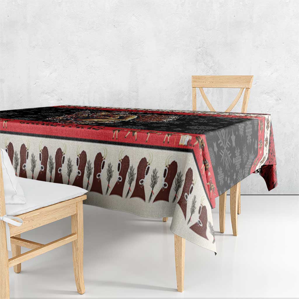 Krampus The Christmas Devil Tablecloth - Wonder Print Shop