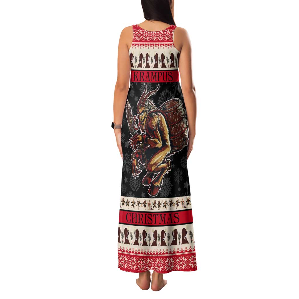 Krampus The Christmas Devil Tank Maxi Dress - Wonder Print Shop