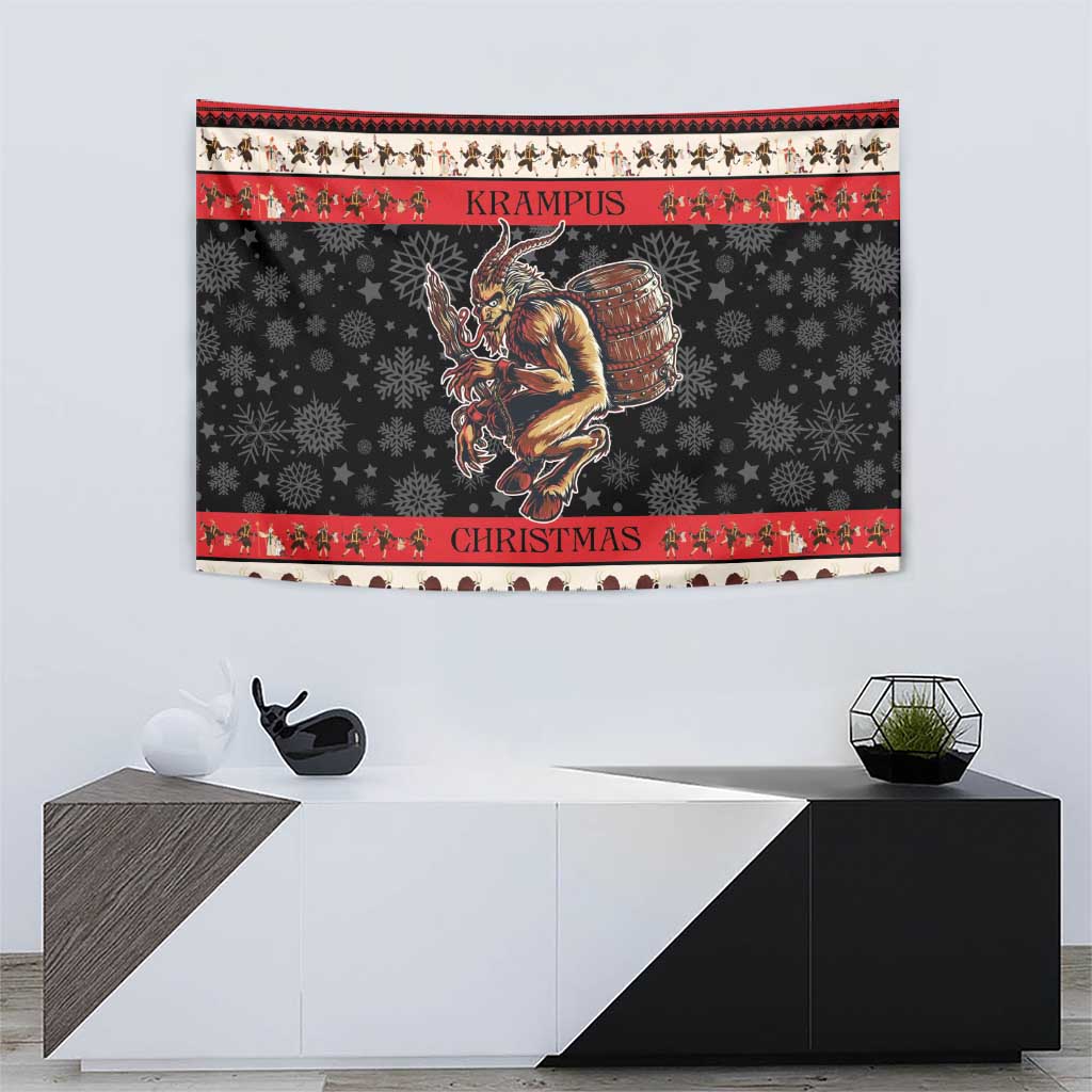 Krampus The Christmas Devil Tapestry - Wonder Print Shop
