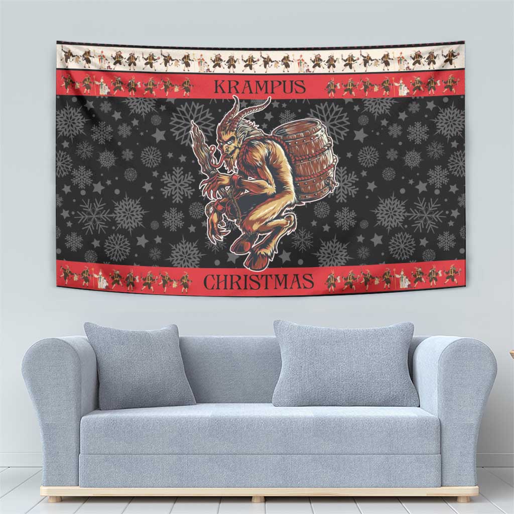 Krampus The Christmas Devil Tapestry - Wonder Print Shop