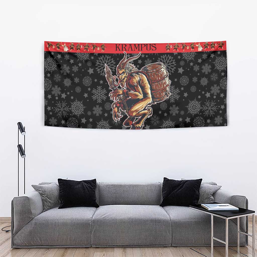Krampus The Christmas Devil Tapestry - Wonder Print Shop
