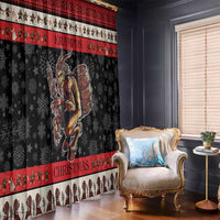 Krampus The Christmas Devil Window Curtain - Wonder Print Shop