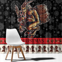 Krampus The Christmas Devil Window Curtain - Wonder Print Shop